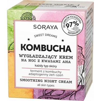 Soraya Kombucha Glättende Nachtcreme mit AHA-Säuren - alle Hauttypen 75ml