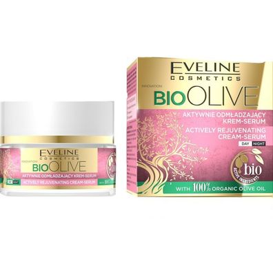 Eveline Bio Olive Aktiv verjüngende Tages- & Nachtcreme-Serum 50ml