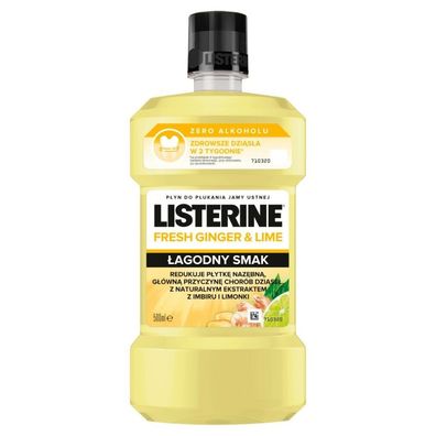 Listerine Ingwer & Limette Milder Geschmack Mundwasser 500ml