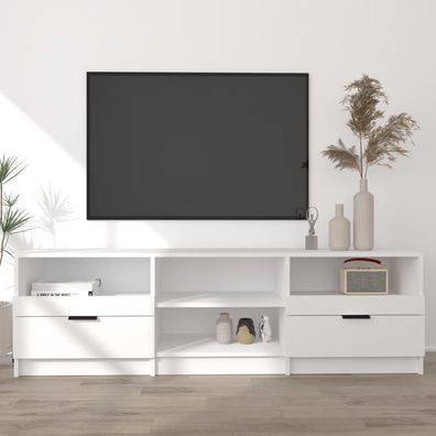 vidaXL TV-Schrank Weiß 150x33,5x45 cm Holzwerkstoff