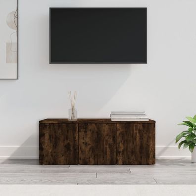 vidaXL TV-Schrank Räuchereiche 80x34x30 cm Holzwerkstoff