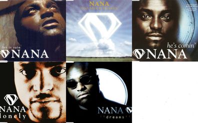 5 Maxi-CDs von NANA: Lonely, Dreams, He´s Comin´, Too Much Heaven, Let It Rain