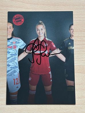 Giulia Gwinn - FC Bayern München - Autogrammkarte original signiert - #S2483