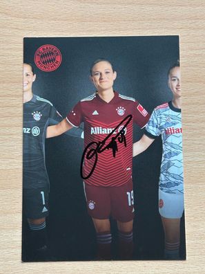 Carina Wenninger - FC Bayern München - Autogrammkarte original signiert - #S2496