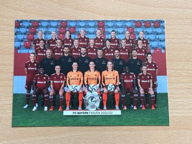 FC Bayern München Frauen 2021 / 22 - Autogrammkarte - #S2500