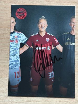 Carolin Simon - FC Bayern München - Autogrammkarte original signiert - #S2493