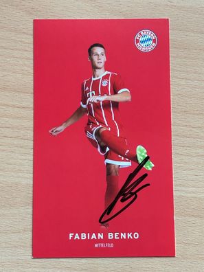 Fabian Benko - FC Bayern München - Autogrammkarte original signiert - #S2471