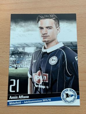 Amin Affane - Arminia Bielefeld - Autogrammkarte original signiert - #S2431