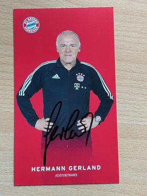 Hermann Gerland - FC Bayern München - Autogrammkarte original signiert - #S2473