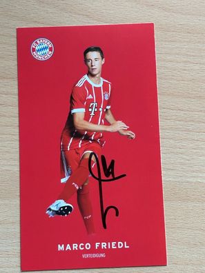 Marco Friedl - FC Bayern München - Autogrammkarte original signiert - #S2469