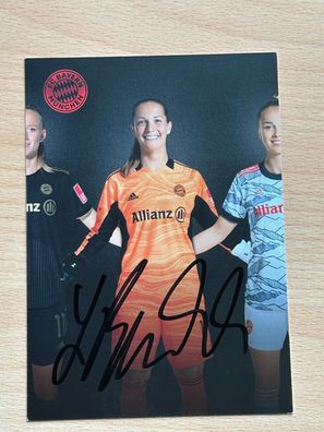 Laura Benkarth - FC Bayern München - Autogrammkarte original signiert - #S2476