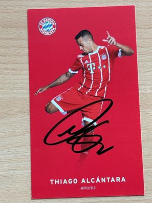 Thiago Alcántara - FC Bayern München - Autogrammkarte original signiert - #S2451