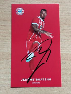 Jerome Boateng - FC Bayern München - Autogrammkarte original signiert - #S2459