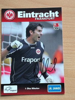Oka Nikolov - Eintracht Frankfurt - Autogrammkarte original signiert - #S2441