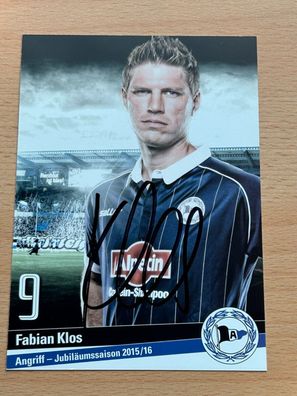 Fabian Klos - Arminia Bielefeld - Autogrammkarte original signiert - #S2419