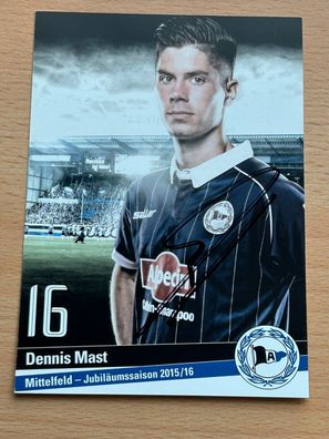 Dennis Mast - Arminia Bielefeld - Autogrammkarte original signiert - #S2412