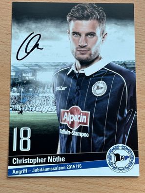 Christopher Nöthe -Arminia Bielefeld - Autogrammkarte original signiert - #S2415