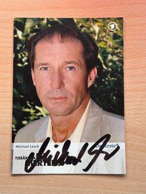 Michael Lesch Tierärztin Dr. Mertens Autogrammkarte original signiert #S2741