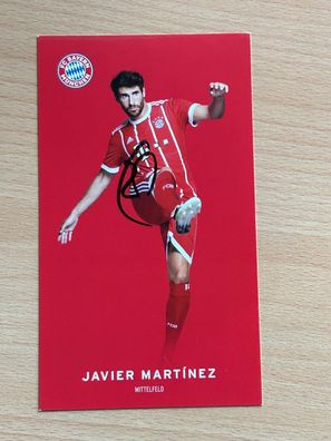 Javier Martinez - FC Bayern München - Autogrammkarte original signiert-#S2456