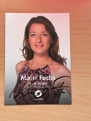 Maria Fuchs Rote Rosen Autogrammkarte original signiert #S2736