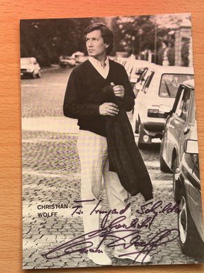 Christian Wolff Autogrammkarte original signiert #S2701