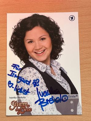 Ivanka Brekalo Sturm der Liebe Autogrammkarte original signiert #S2709