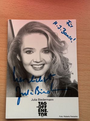 Julia Biedermann Autogrammkarte original signiert #S2710