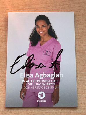 Elisa Agbaglah In aller Freundschaft Autogrammkarte original signiert #S2669