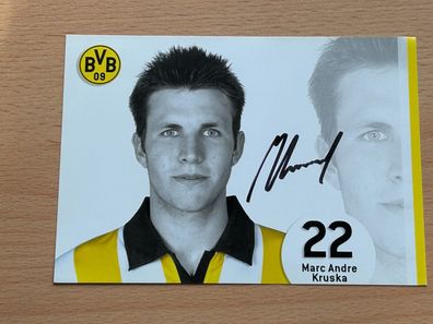 Marc Andre Kruska -Borussia Dortmund - Autogrammkarte original signiert - #S2403