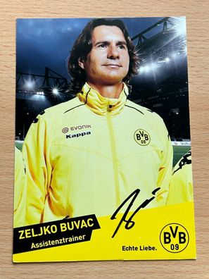Zeljko Buvac - Borussia Dortmund - Autogrammkarte original signiert - #S2364
