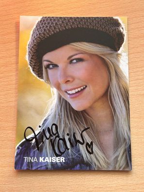 Tina Kaiser Autogrammkarte original signiert #S2645