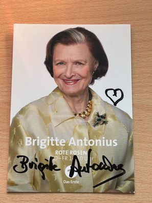 Brigitte Antonius Rote Rosen Autogrammkarte original signiert #S2664