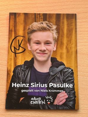Niels Krommes Schloss Einstein Autogrammkarte original signiert #S2667