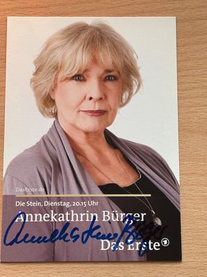Annekathrin Bürger Die Stein Autogrammkarte original signiert #S2668