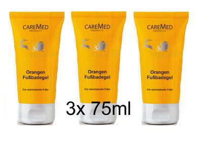 CareMed Fußbade-Gel Orange 3x 75ml
