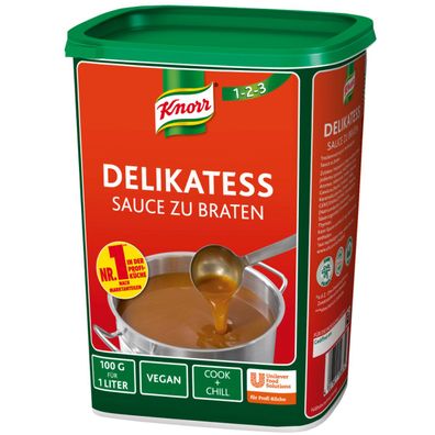 Knorr Delikatess Sauce zu Braten Instant Bratensauce Basis 1000g