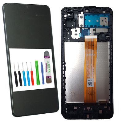 Display Für Samsung Galaxy A12 SM-A125F LCD Bildschirm schwarz + Rahmen