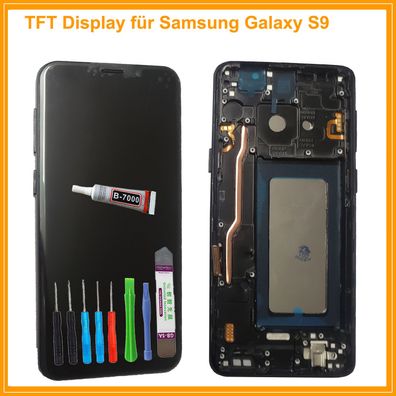 LCD Display Für Samsung Galaxy S9 SM-G960F Bildschirm TouchScreen Schwarz auf ...
