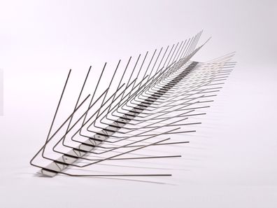 Schwalbenabwehr aus Edelstahl, 1 Meter, 4-reihig, Vogelabwehr