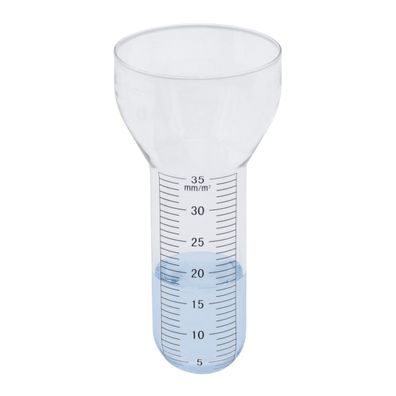 Regenmesser Ersatz Glas XXL mit Skala - 17 cm - Niederschlag Regen Wasser Messer