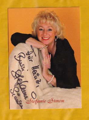 Stefanie Simon (deutsche Sängerin, volkstümlichen Schlagers) - persönlich signiert