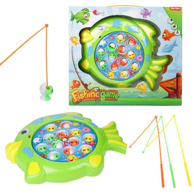 Toi-Toys - Angelspiel Drehscheibe - Fange den Fisch (mit Ton) angeln Kinderspiel