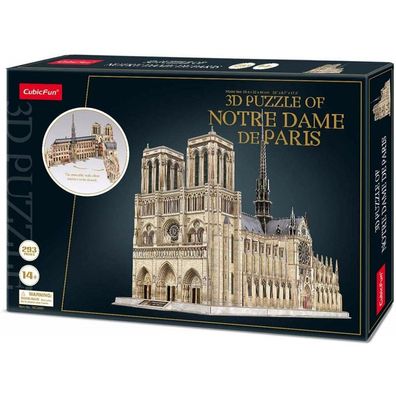 Cubicfun Notre-Dame Kathedrale 3D-Puzzle 293 Teile
