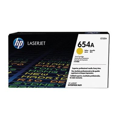 HP Cartridge No 654A HP654A HP 654A Yellow Gelb (CF332A)