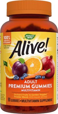 Nature's Way, Alive! Multi-Vitamin, Adult Gummies, 90 Gummies | Sonderposten