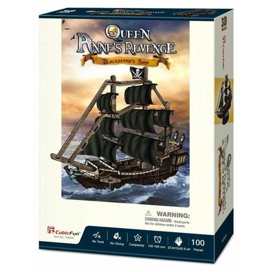 Cubicfun 3D-Puzzle Segelschiff Queen Anne's Revenge 100 Teile