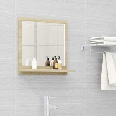 Badspiegel Sonoma-Eiche 40x10,5x37 cm Holzwerkstoff