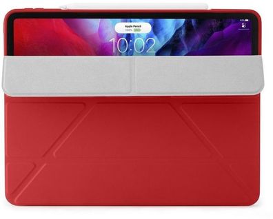 Pipetto Origami Case Schutzhülle iPad Pro 12,9 Zoll (2020) Tablethülle rot