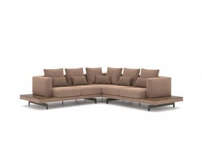 Wohnzimmer Ecksofa Neu Einrichtung Textil Sofa Couch L-Form Luxus Möbel