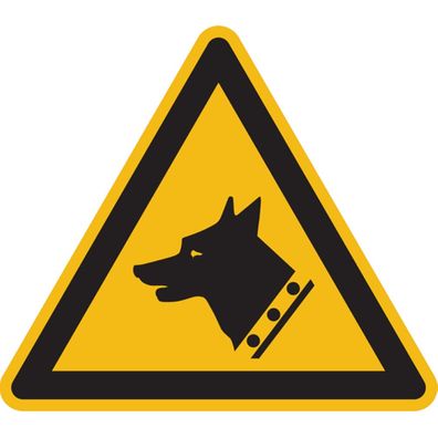 Warnschild, Warnung vor dem Wachhund W013 - ASR A1.3 (DIN EN ISO 7010)